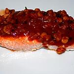 recette Pavés de saumon sauce crevettes dukan