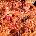 recette Gratin de millet aux champignons et tomates