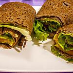 recette Galette avocat truite fumée façon wrap