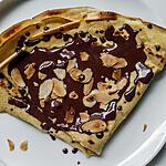 recette Crêpes au chocolat et aux amandes