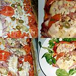 recette PIZZA DUO TOMATE ARTICHAUT/JAMBON MUNSTER