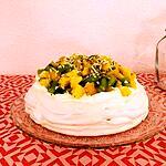 recette Pavlova aux fruits exotiques