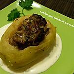 recette Pommes de terre farcies sauce au Gorgonzola
