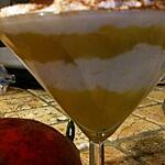 lait coco : recette MOUSSE   DE  BANANE  A  LA  MANGUE
