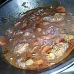 recette Sauté de dinde à la bourguignonne