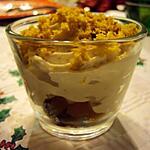 recette Verrine d'espuma de foie gras aux fruitx secs
