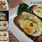 recette 4 radeaux pains surprises.parsemer de piments d'Espelette.