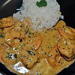 recette Crevettes au lait de coco