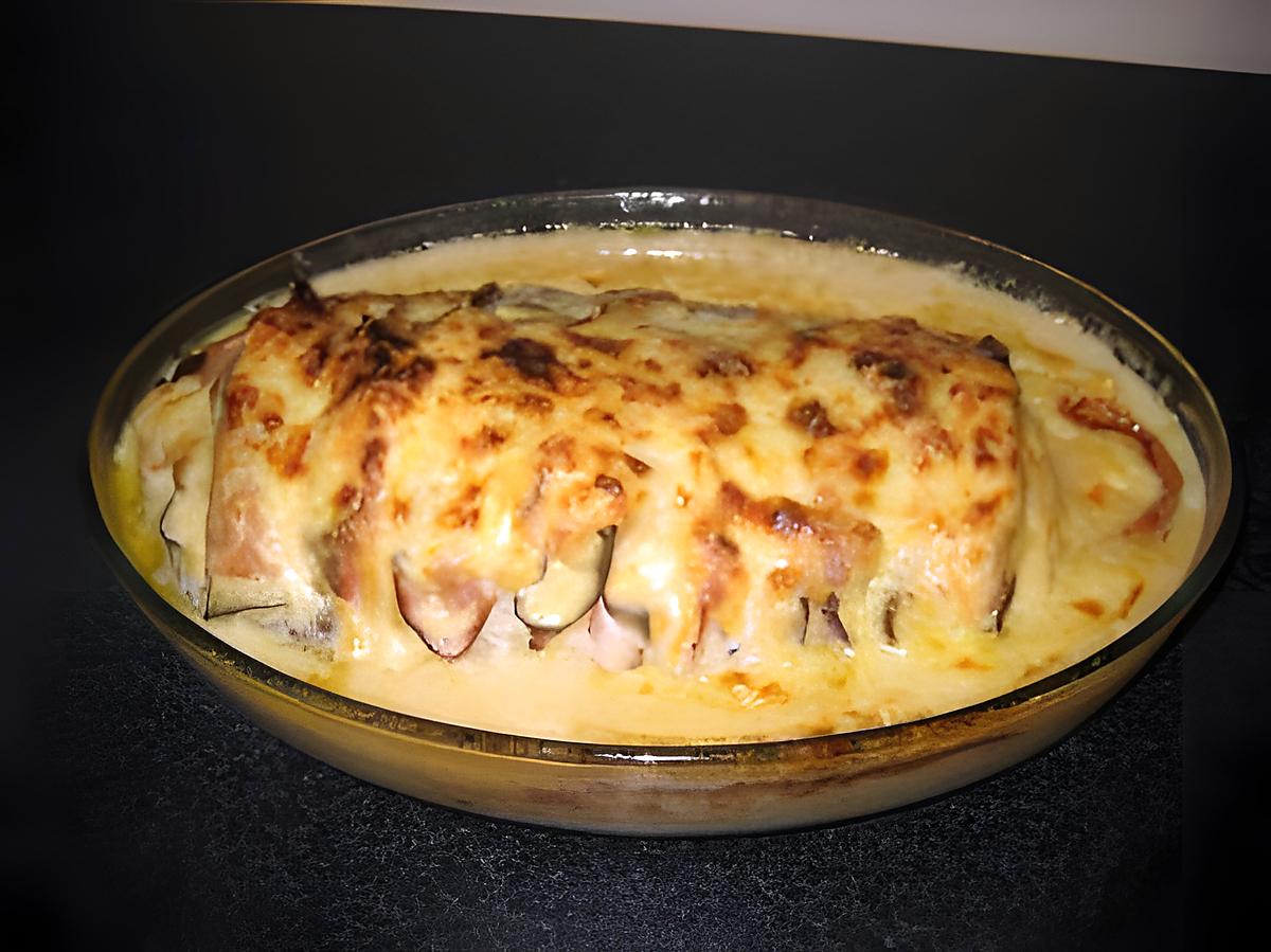 ROTI DE PORC JAMBON FROMAGE ET SAUCE FROMAGE 430