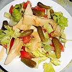 recette UNE PETITE SALADE MIXTE (pour accompagner mes tartelettes)