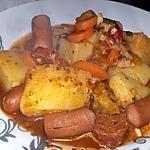 recette Ragoût de pomme de terre au knakis et chorizo
