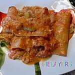 recette CANNELLONIS  AU SAUMON ET POIREAU GRATINE AU PARMESAN