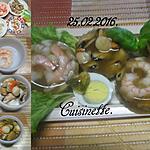 recette Crustacés et poisson en gelées.