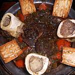 recette Jarret de boeuf mijoté avec os a moelle
