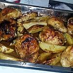 recette Cuisses de poulet Rôtis et pomme de terre aux épices asiatiques