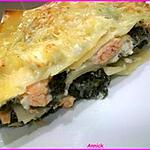 recette lasagnes épinards & 2 saumons