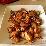recette Poulet caramélisé sauce soja et sésame