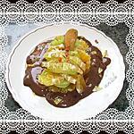 recette clémentine et kiwi sur lit au chocolat