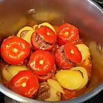 recette Tomates et pommes de terre farcies en cocotte