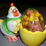 recette ASPICS DE LEGUMES EN FORME D'OEUF DE PAQUES