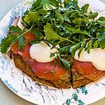 recette Blinis de roquette à la truite fumée