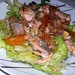 recette Salade au saumon et au suprèmes d'orange