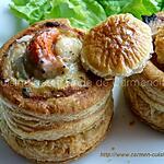 recette Vol au vent au saumon frais et noix de Saint Jacques