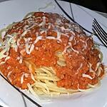 recette Spaghettis bolognaise de jambon