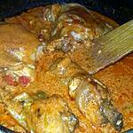 recette Mijoté de poulet au 3 poivrons