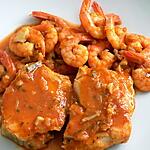 recette Crevettes et cabillaud à la diable (compatible dukan)