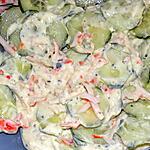 recette Salade fraîcheur concombre et surimi (compatible dukan)
