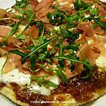 recette Pizza cuisson sans four au jambon cru
