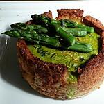 asperges : recette petites charlottes aux asperges