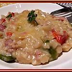 recette Crozetto aux lardons et poivrons
