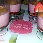 recette Verrine mousse de fraise express au spéculoos