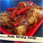 recette Ayam Goreng Kecap - Poulets frits à la sauce soja à l'Indonésienne
