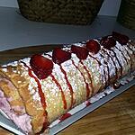recette Gâteau roulé au mascarpone et aux fraises