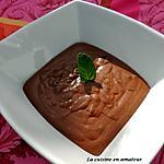 recette Mousse chocolat parfumée avec de la menthe fraîche