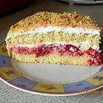 recette Génoise fourrée lemon curd framboise
