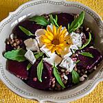 recette Salade de lentilles, betteraves nouvelles et fêta