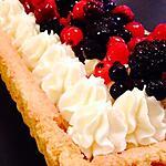 recette Tarte chocolat blanc verveine et fruits rouges