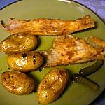 pommes : recette Ailes de raie à ma façon avec pommes de terre au four (batatas ao murro)