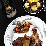 facile : recette Canette à la bourguignonne