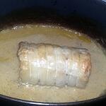 recette Rotis de porc au lait de coco et aux champignons