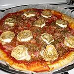 recette PIZZA LARDONS, FROMAGE DE CHEVRE