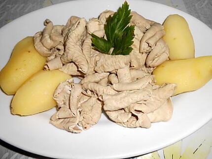 recette de fraise de veau vinaigrette pommes vapeur