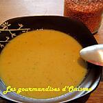 recette Crème de lentilles corail
