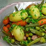 recette petit pois carottes  pommes de terre façon jardinière