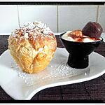 recette boule de pain au fromage blanc et son coeur de ganache choco-cerise