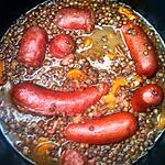 recette LENTILLES SAUCISSES au COOKEO